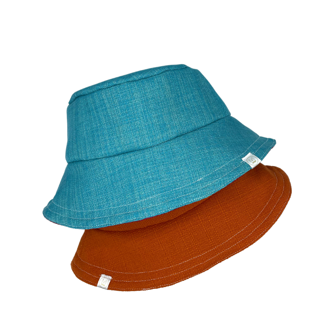 AQUA ORANGE BUCKET HAT