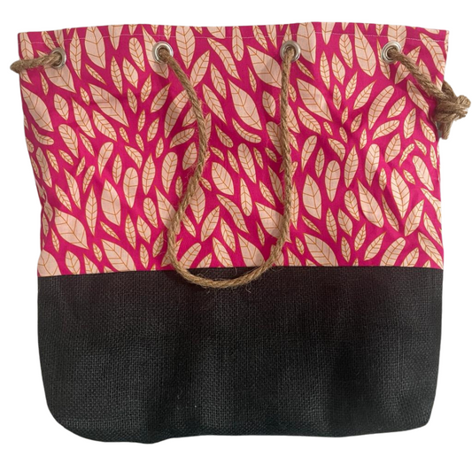 Pink Leaves TOTE BAG